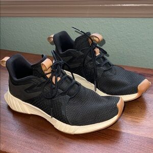 Womens Reebok Athletic Shoes Black & Leather